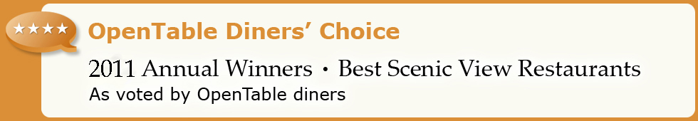 Top 50 Scenic View Restaurants - 2011 Diners' Choice Winners