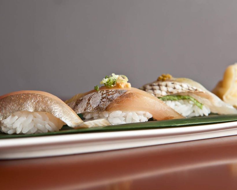 Nigiri with wasabi