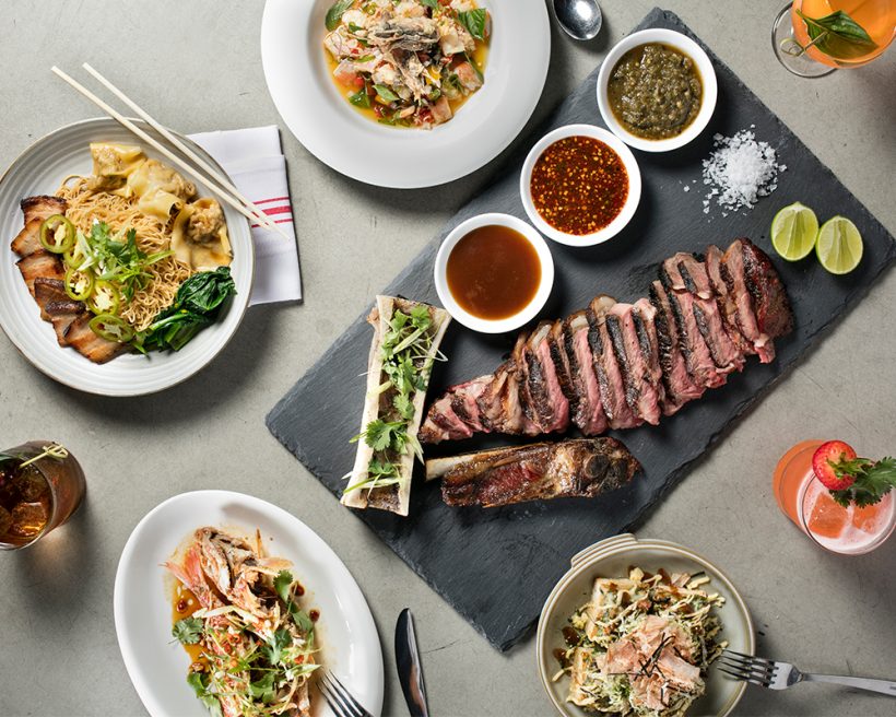 An assortment of dishes from Piggyback NYC