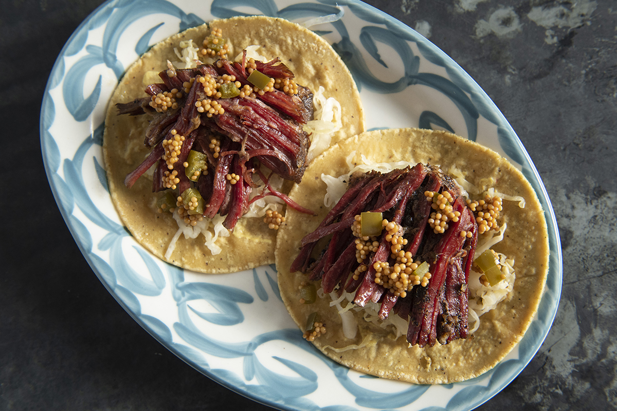 Pastrami tacos