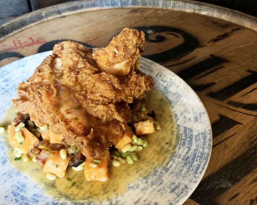 Fried chicken on a plate
