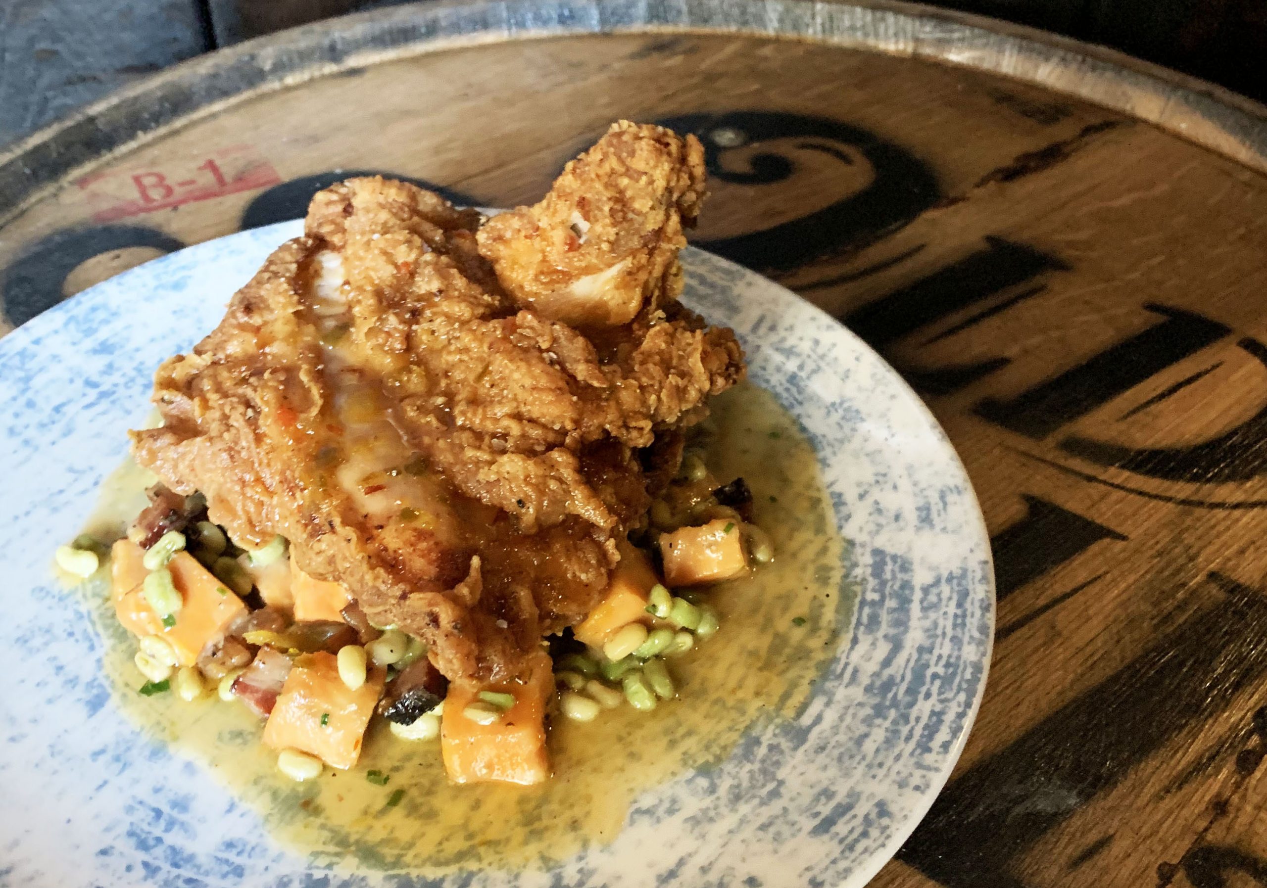 Fried chicken on a plate