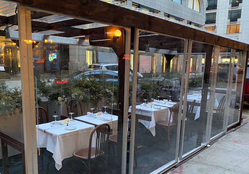 An outdoor restaurant