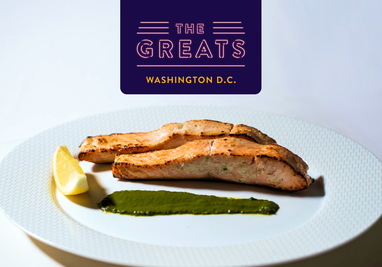 Bombay Club's tandoori salmon