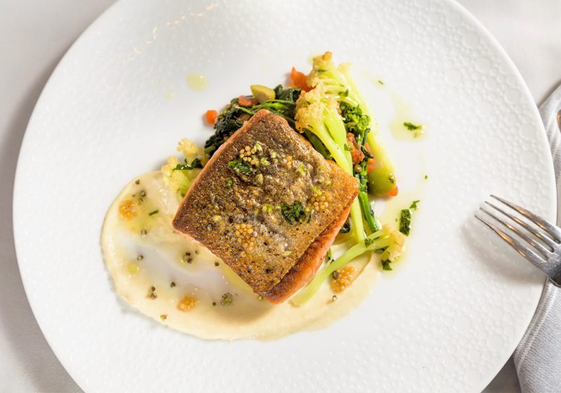 Crispy skin salmon