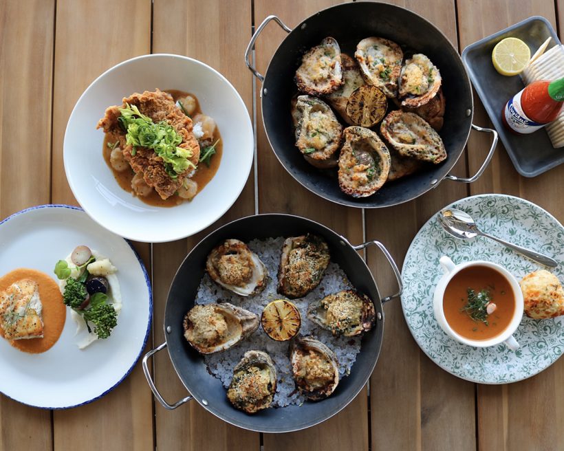 Oysters and other seafood