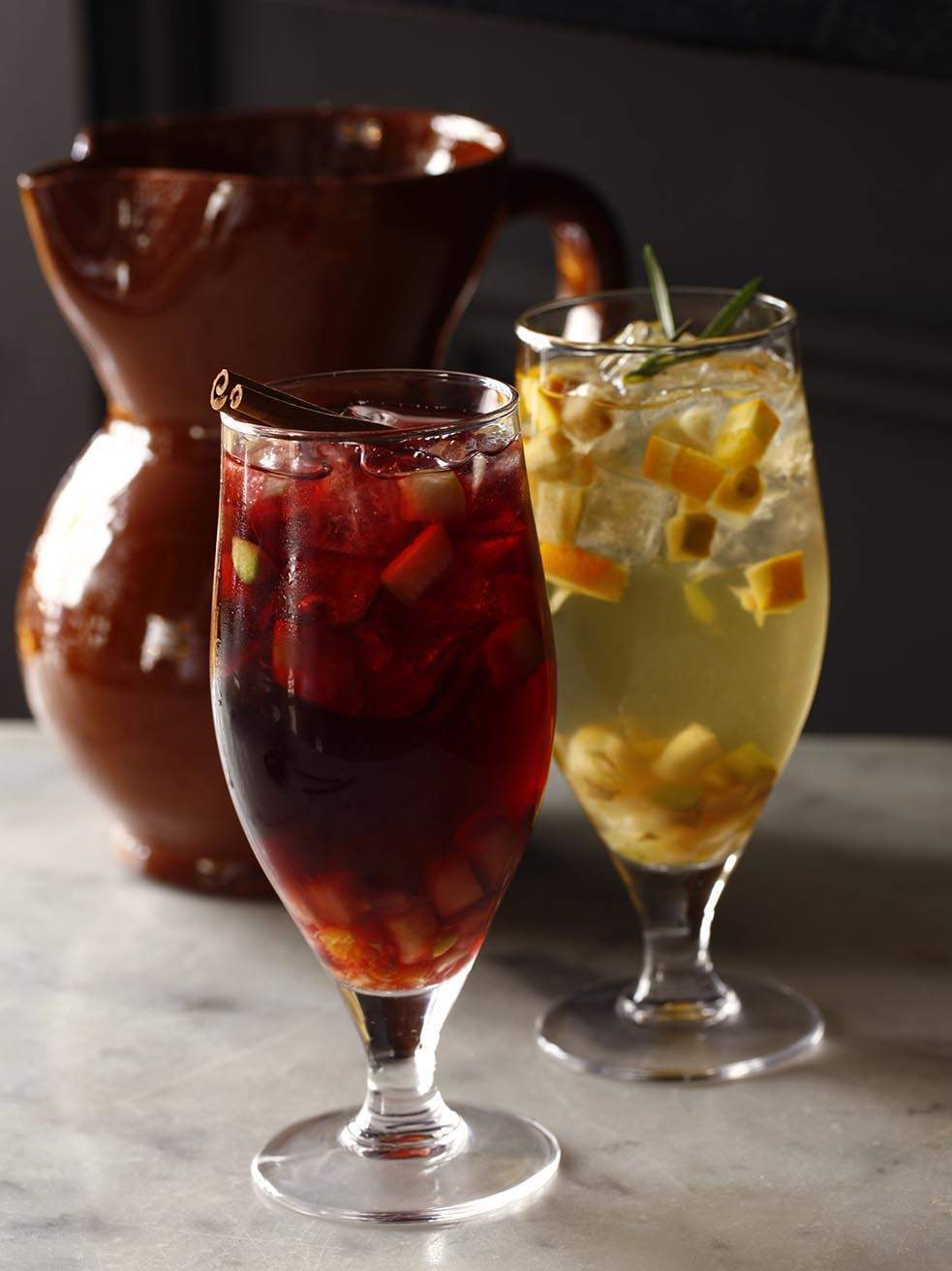 A pitcher and two glasses of sangria at Amada PHL in Philadelphia