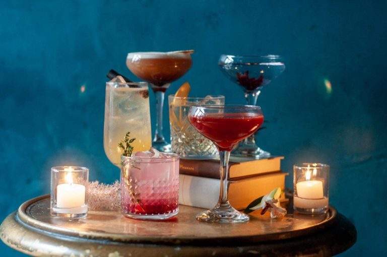 Colorful cocktails at Charlie was a sinner in Center City