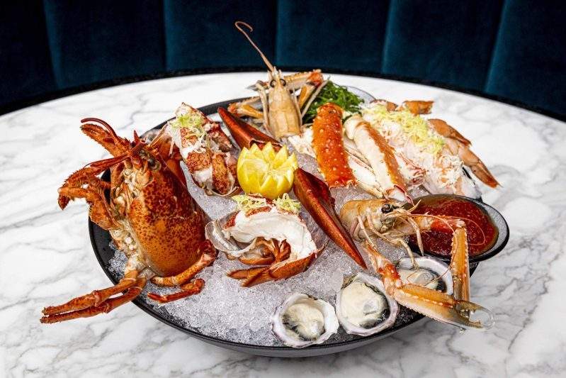 Seafood on ice at EDGE Restaurant & Bar in downtown Denver