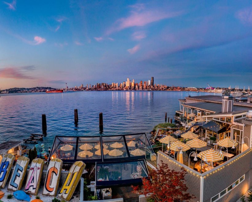 A view of Puget Sound from Salty’s on Alki Beach