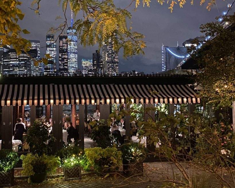 Manhattan skyline views at The River Cafe in Brooklyn. | Credit: The River Cafe