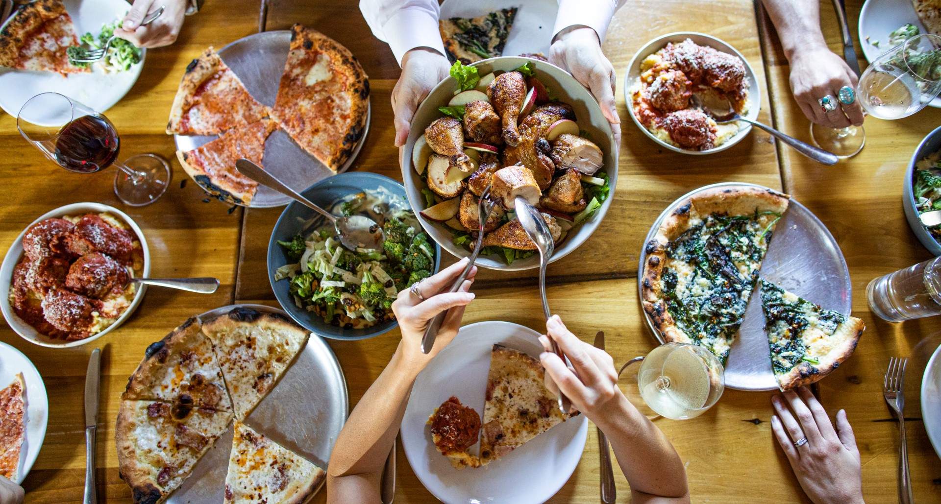 City House’s hearty Italian menu includes bread gnocchi, linguini with roasted mushrooms, fennel fonduta, charred greens and parmesan, and a collection of pizzas