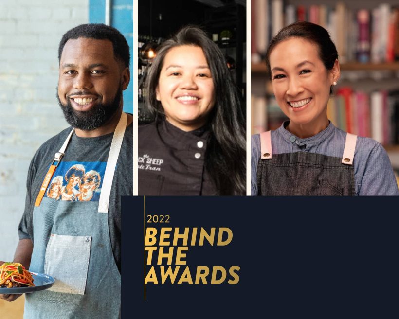 Three chefs looking into the camera