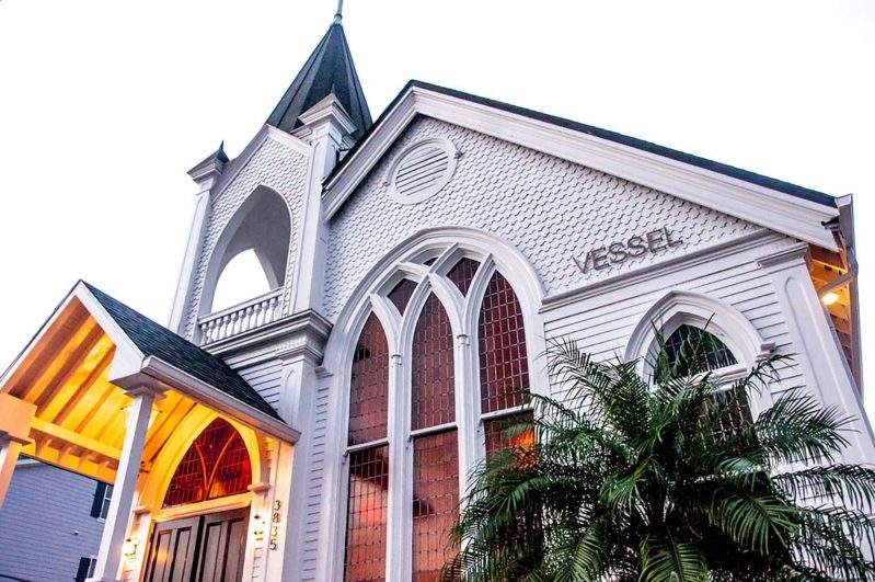 The church exterior at Vessel NOLA in New Orleans