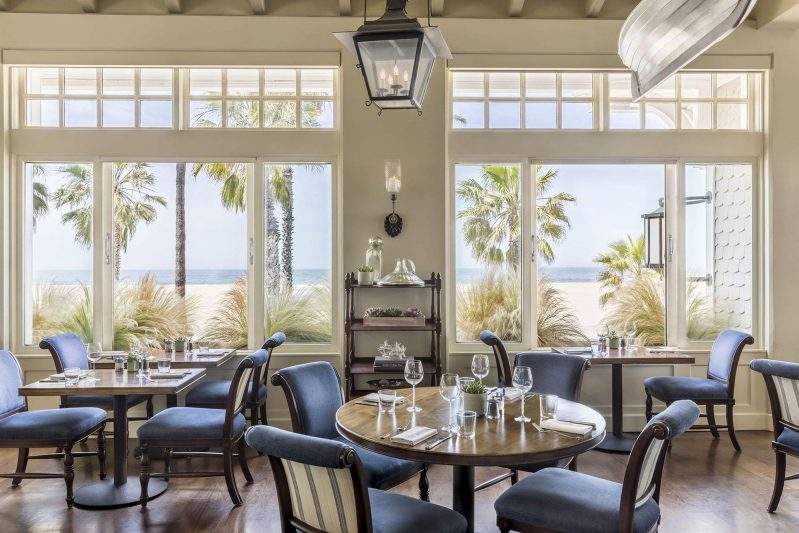 Windows face the Pacific Ocean at 1 Pico in Santa Monica, California.