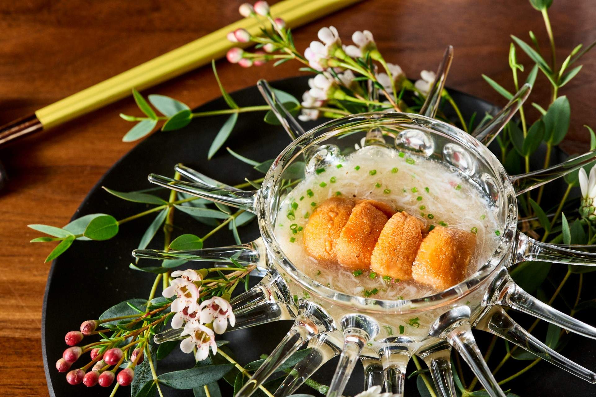 Chawanmushi with snow crab and Hokkaido uni at Akiko’s at Avery Lane in SoMa