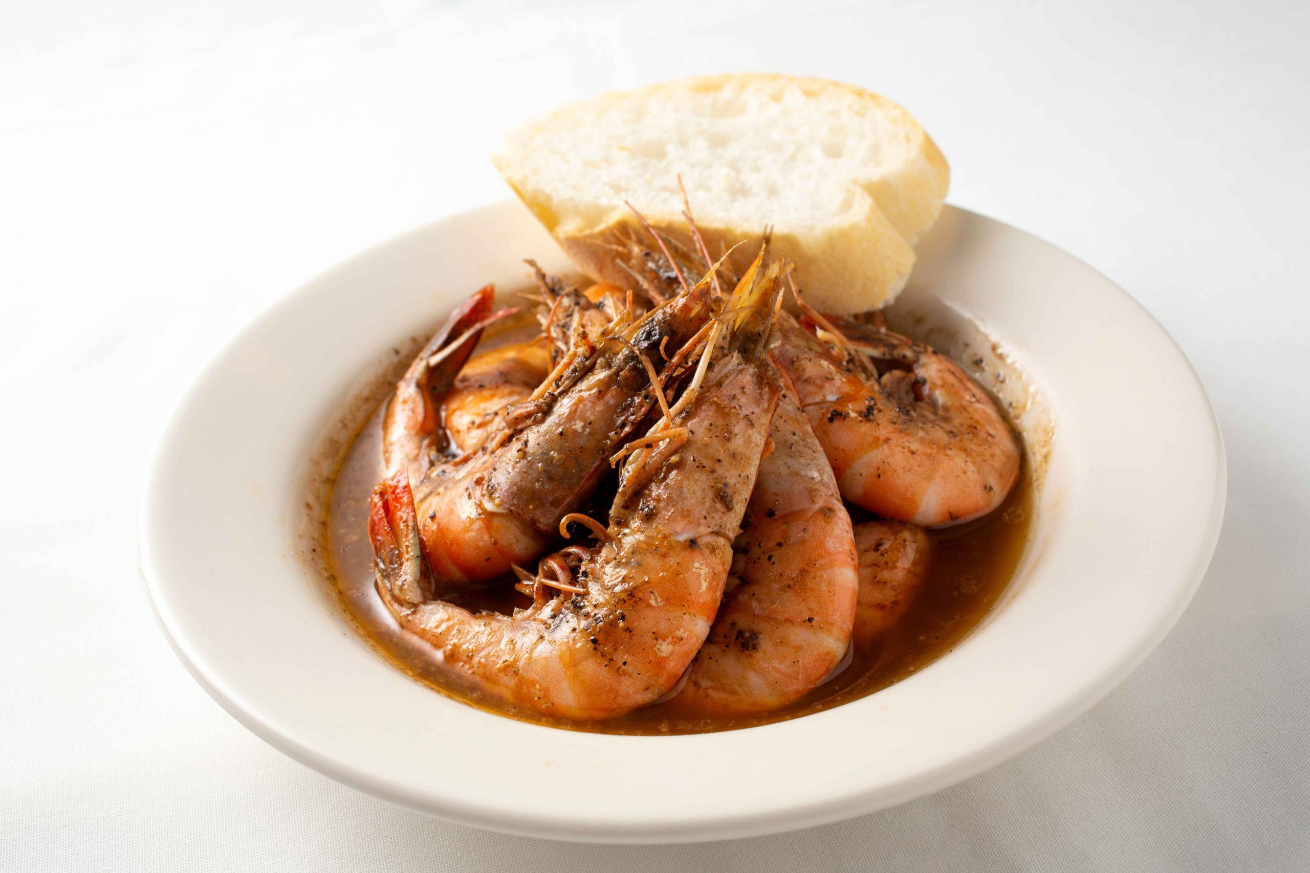 Barbecue shrimp with a spicy and tangy sauce at Pascal’s Manale in New Orleans