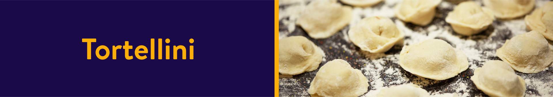An image of the Italian dumpling tortellini