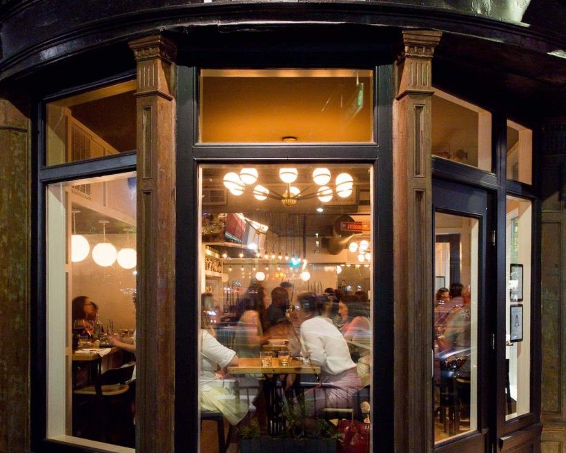 The exterior of the Boston restaurant MIDA