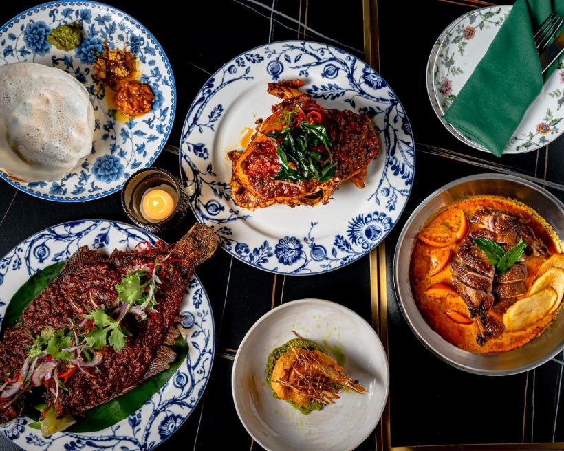 Various Singaporean and Malaysian dishes at Union Square restaurant Kebaya.