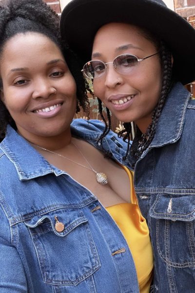 Cannabis chefs Denise and Snoop Hollins embrace.
