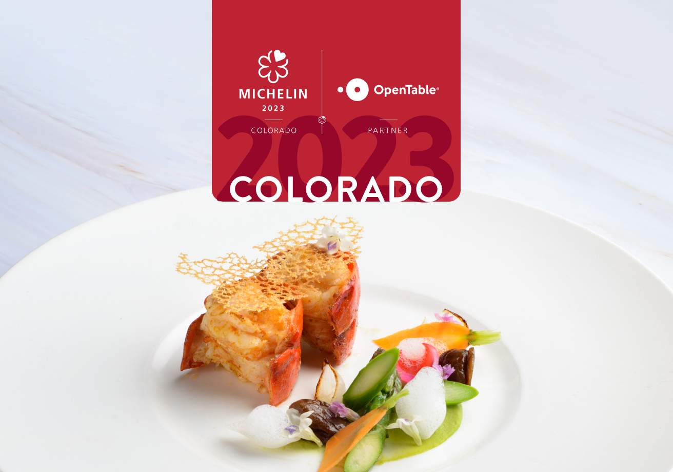 Elegantly plated food that's meant to symbolize a MICHELIN-star restaurant in Colorado.
