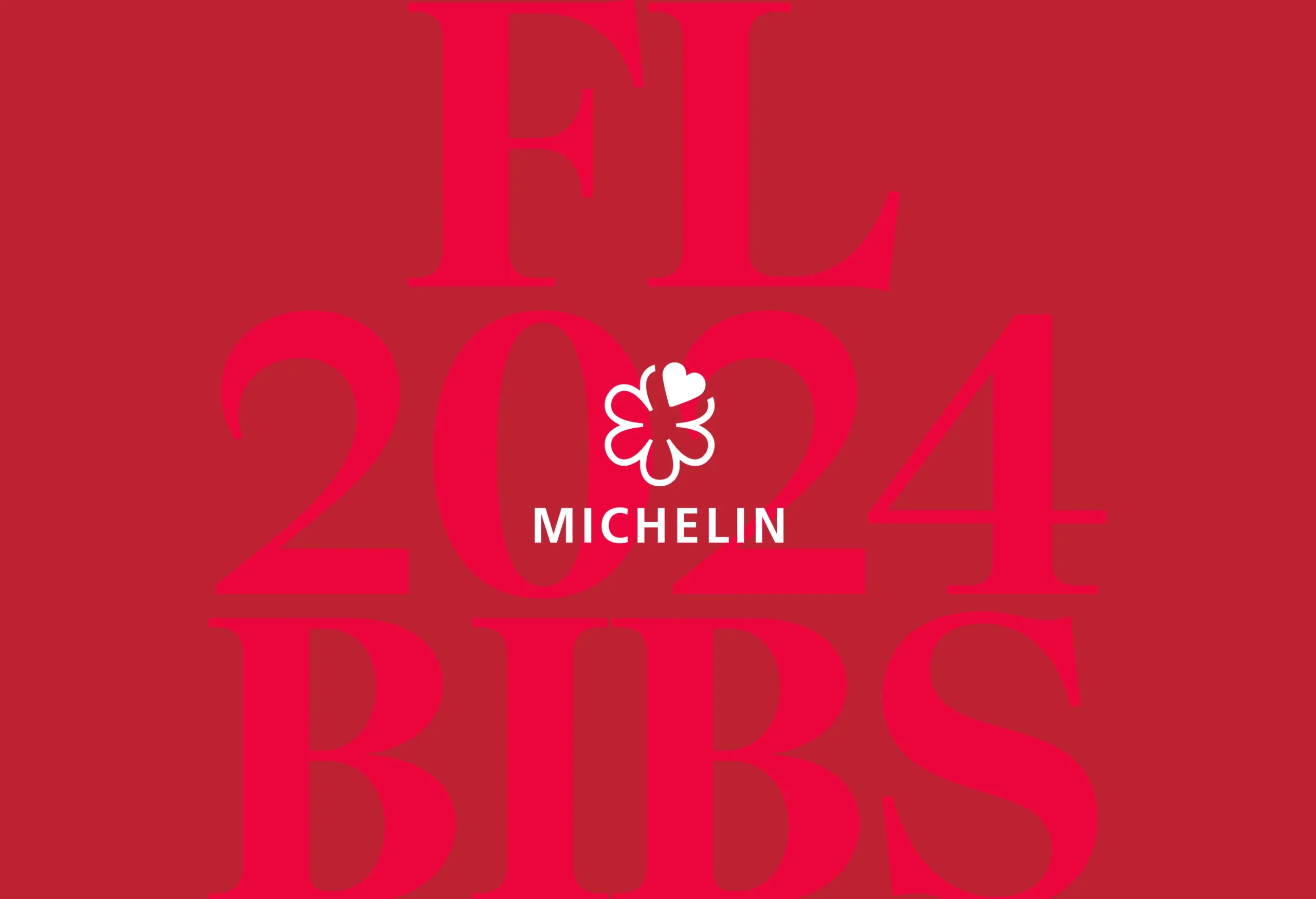 A logo for MICHELIN Bib Gourmand recipients in Florida for 2024