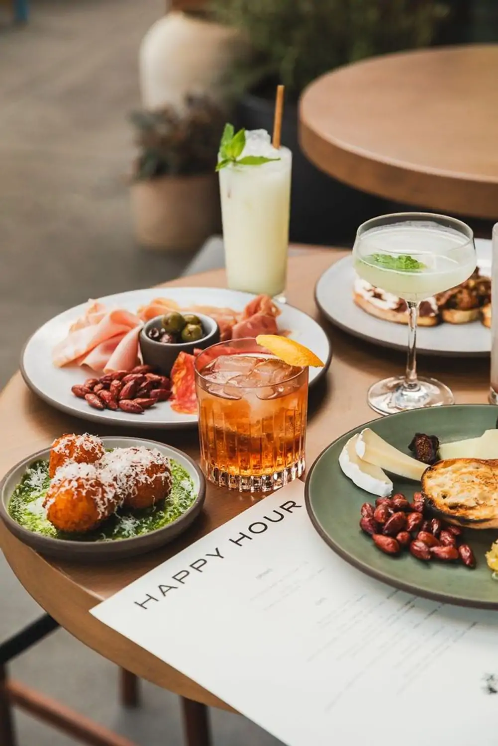 Among the best outdoor OpenTable dining spots in Los Angeles, Marlena has a popular happy hour.