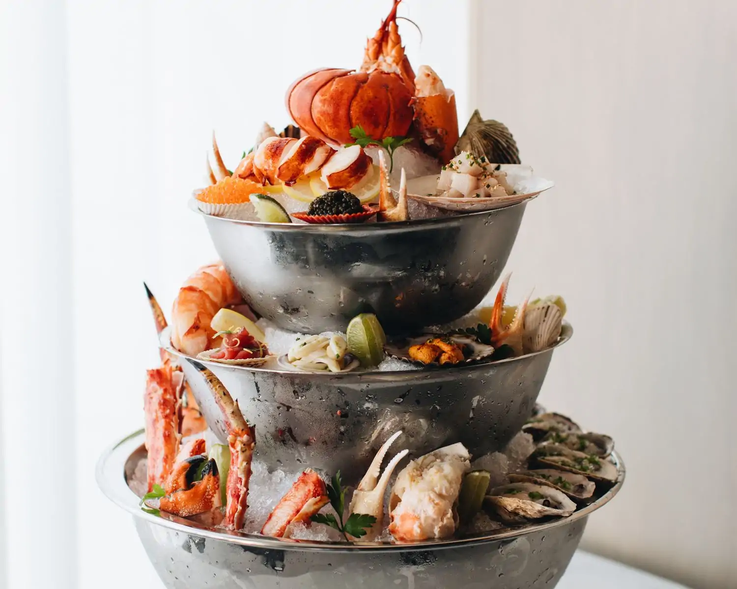 This indulgent seafood tower could be yours at RPM Seafood, a top Chicago outdoor dining on OpenTable.