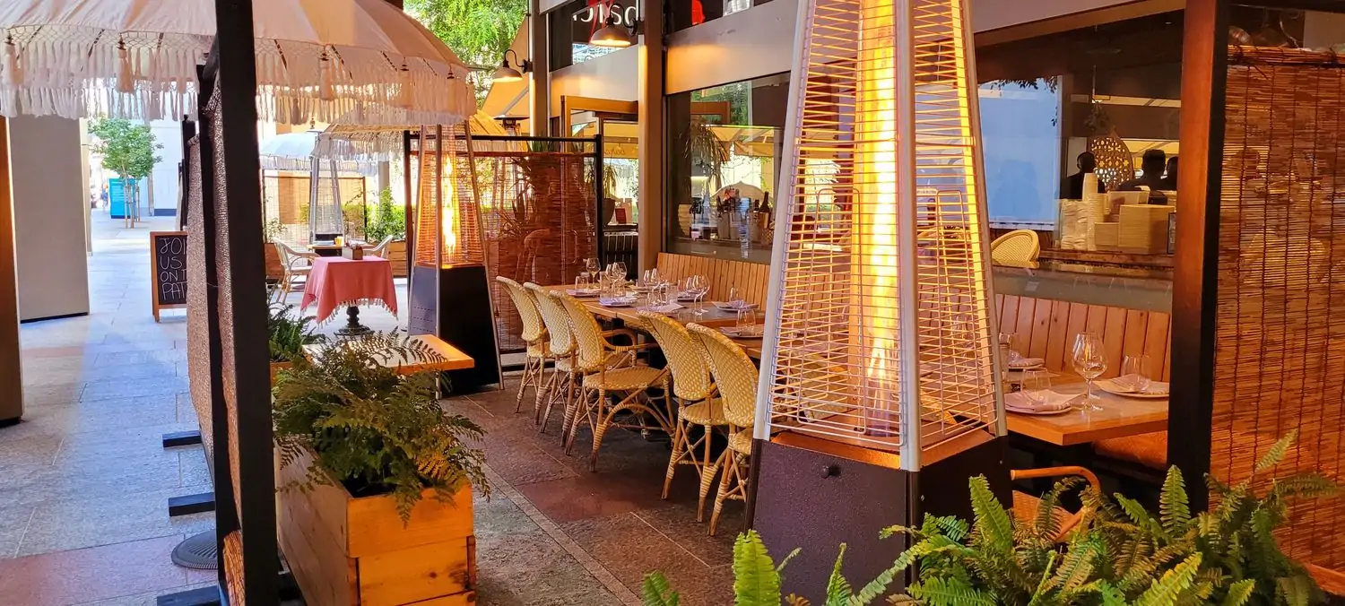 The wondrous outdoor dining room at Barcha, an OpenTable restaurant in San Francisco.