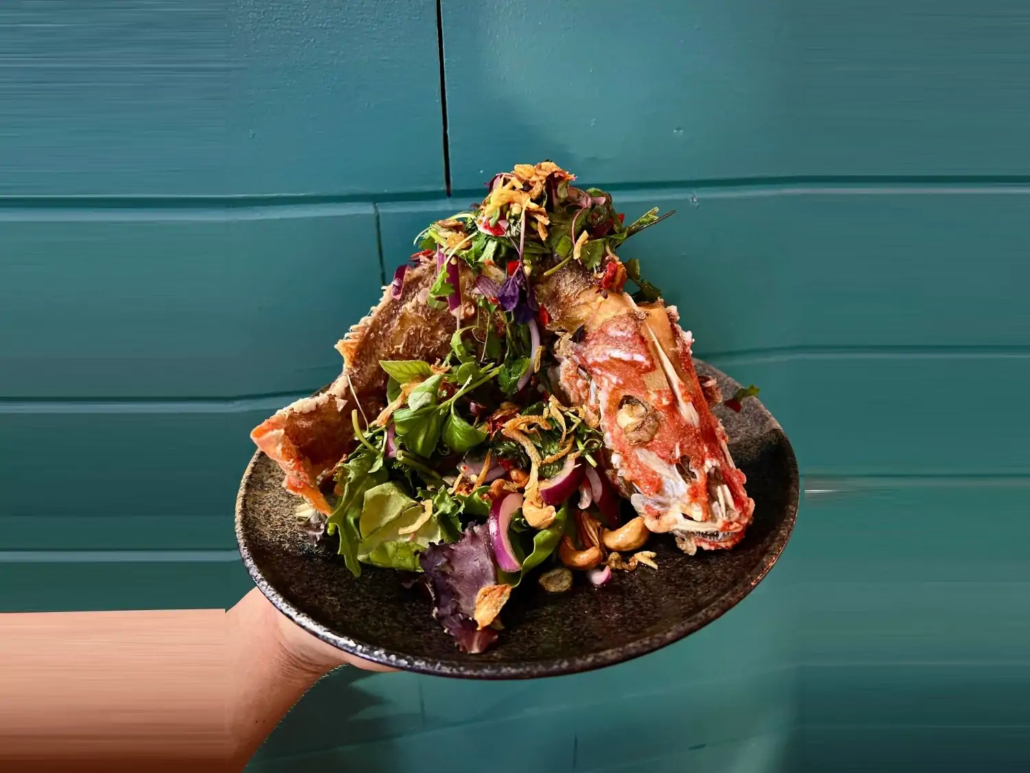 Thai fried gulf shrimp at Street to Kitchen, available on OpenTable.