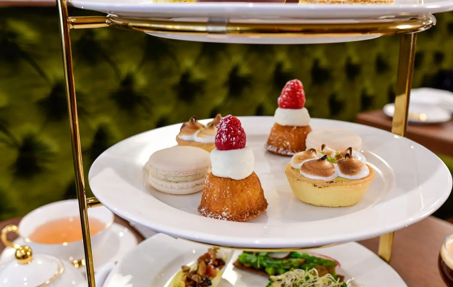 Trays of canape, sweets, and small plates at Silver Dove, one of the fancy restaurants in Boston. Book on OpenTable.