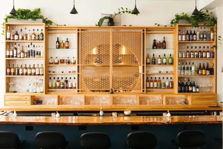 The latticed, Japan-inspired bar Kumiko in Chicago. Book on OpenTable.