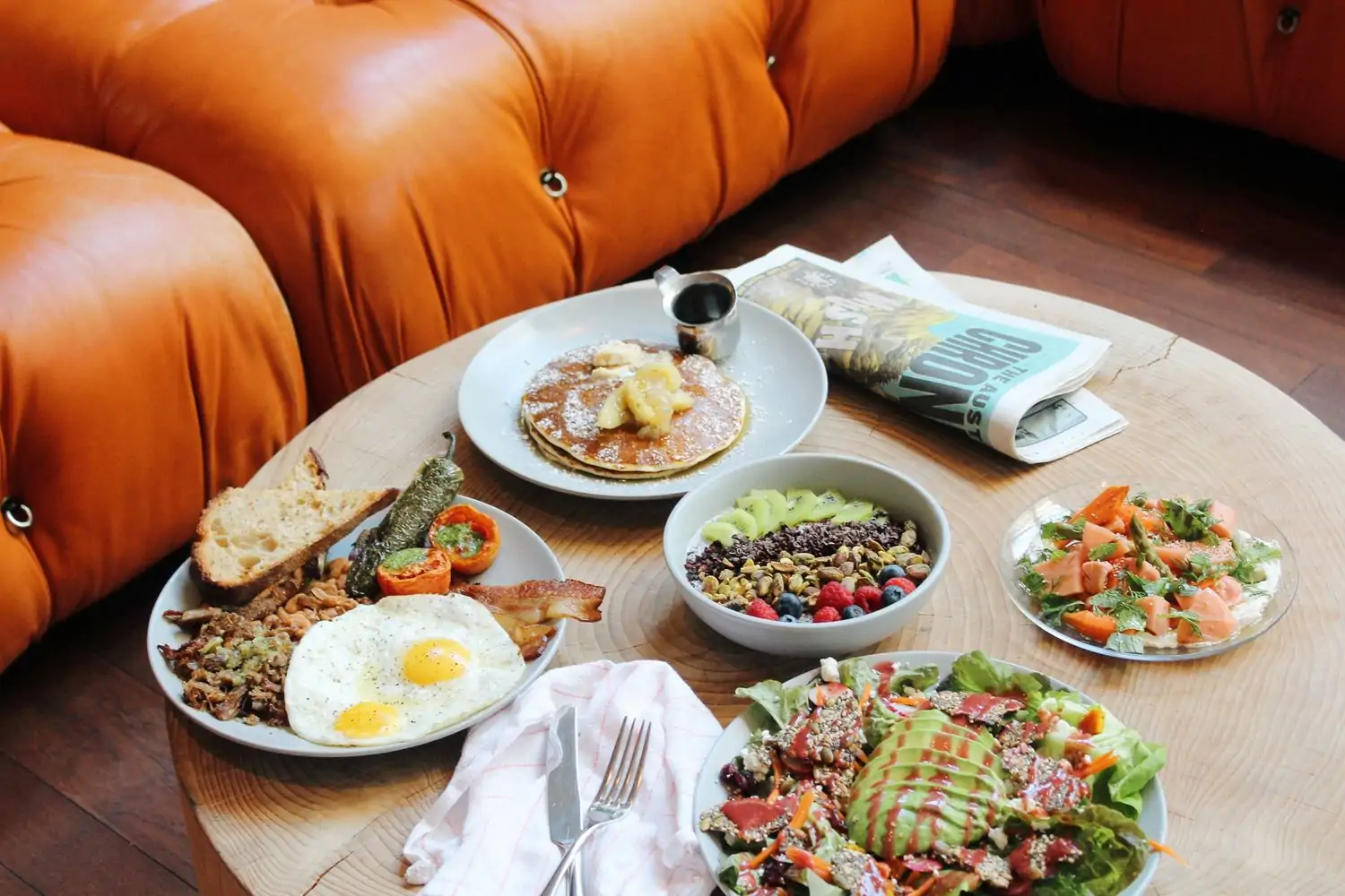 American-influenced Brunch items on a table at Café No Sé in Austin. Reserve a table on OpenTable.