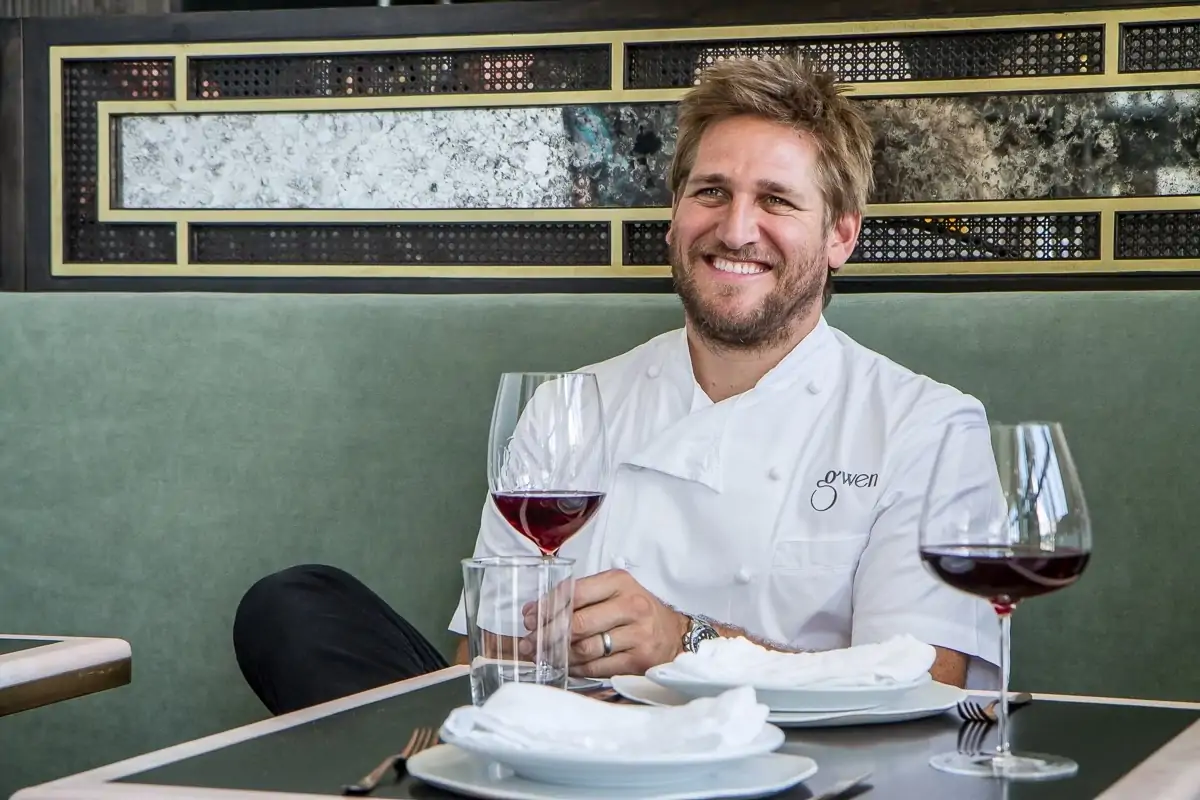 A portrait of chef Curtis Stone at his Los Angeles restaurant Gwen