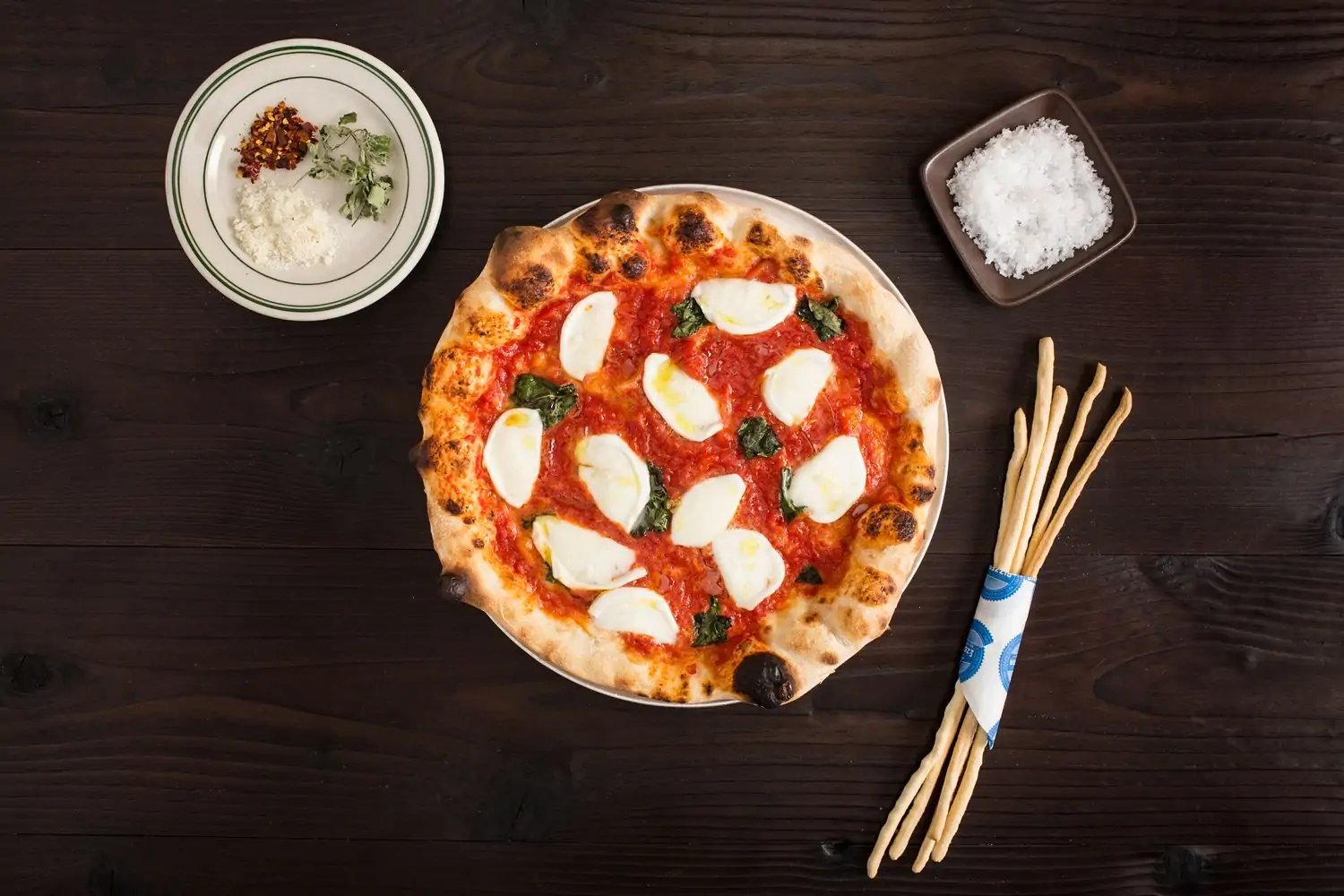 Margherita pizza from Pizzeria Delfina in San Francisco. Reserve on OpenTable.