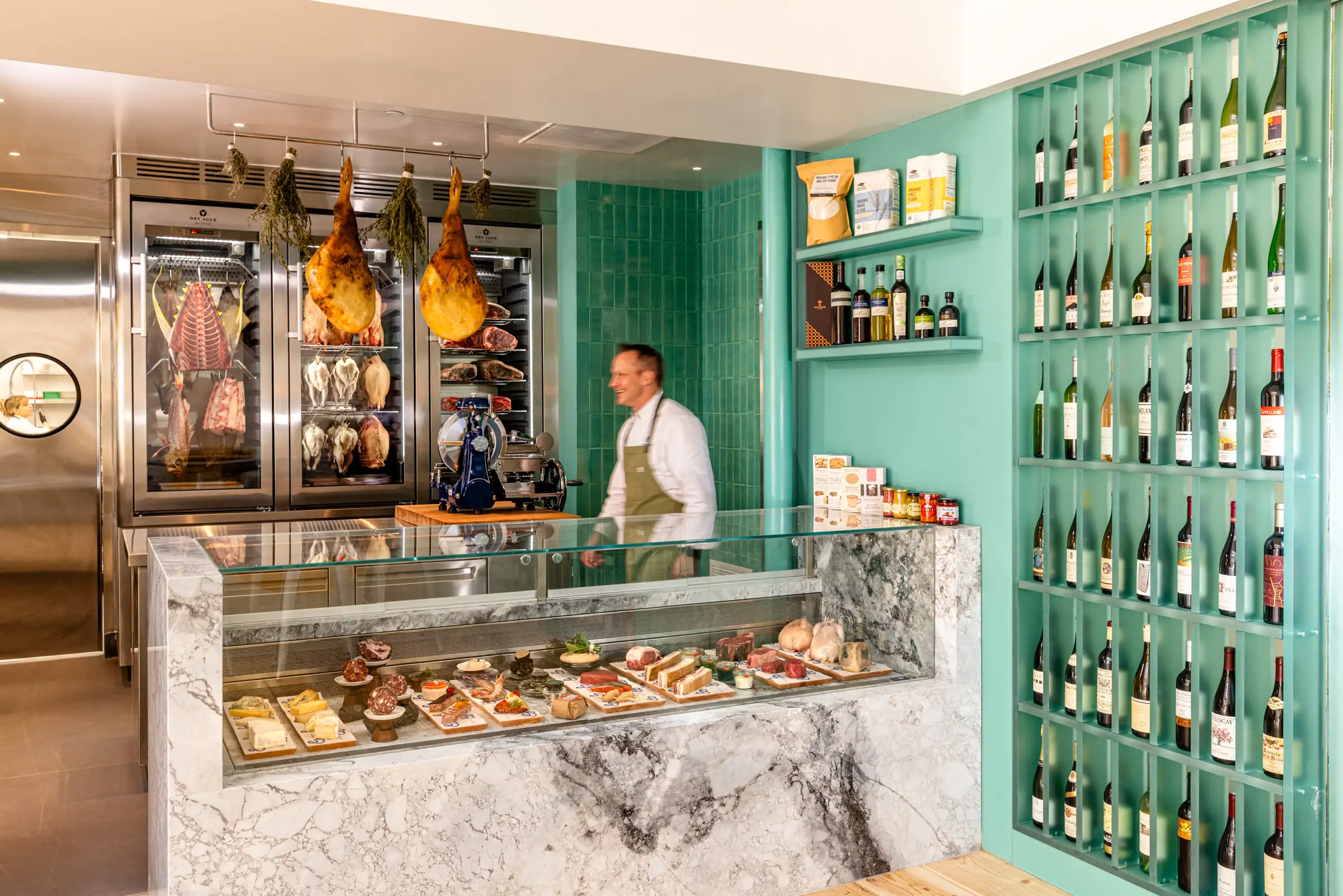The interior of the new cafe from the Napa restaurant PRESS