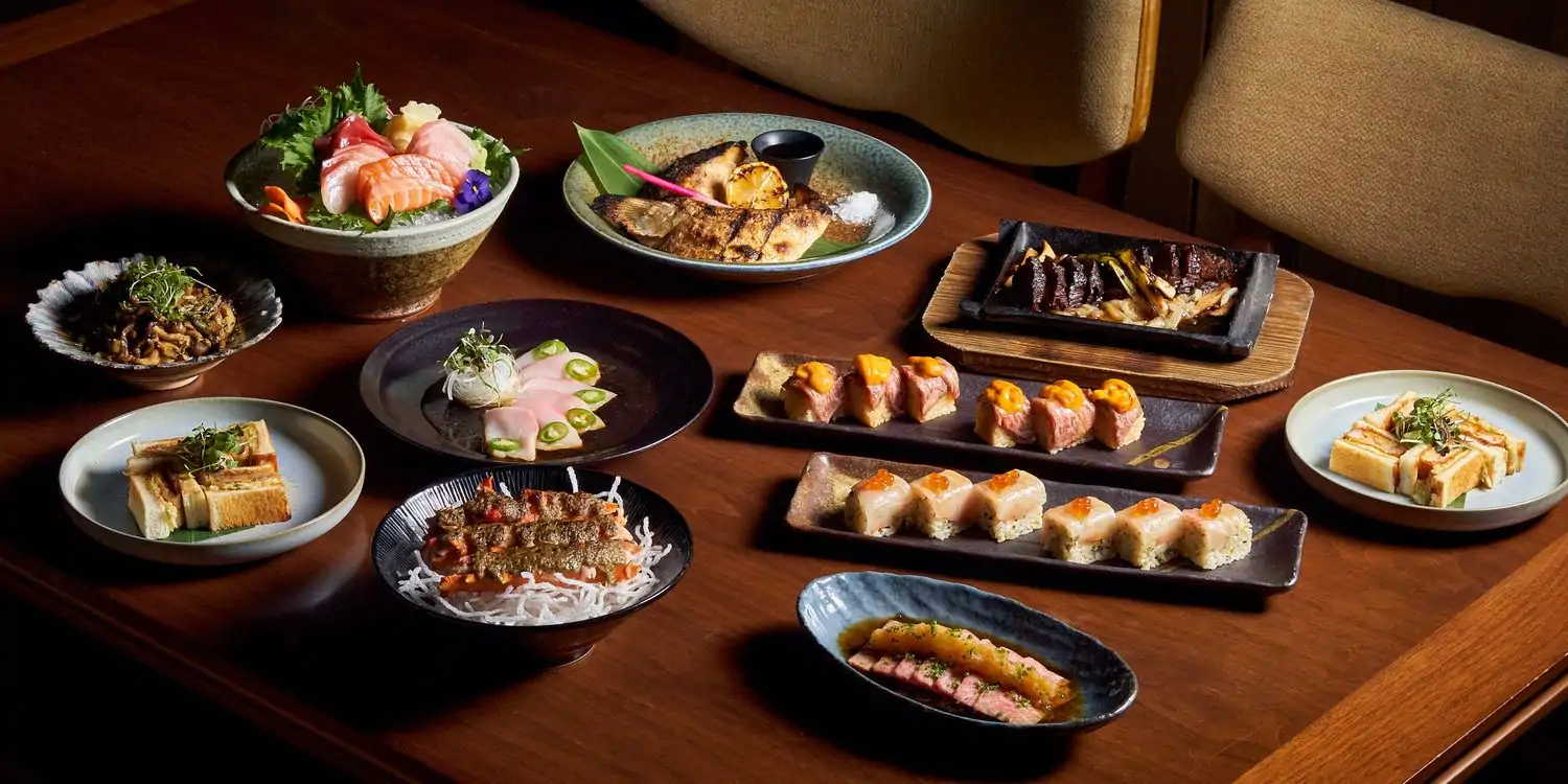 A selection of Japanese dishes at Azabu, a best Japanese restaurant in Miami, available on OpenTable