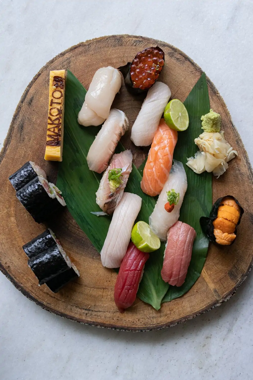 A colorful sushi and sashimi platter at Makoto Bal Harbour, a top contender for best Japanese restaurant in Miami, available on OpenTable.
