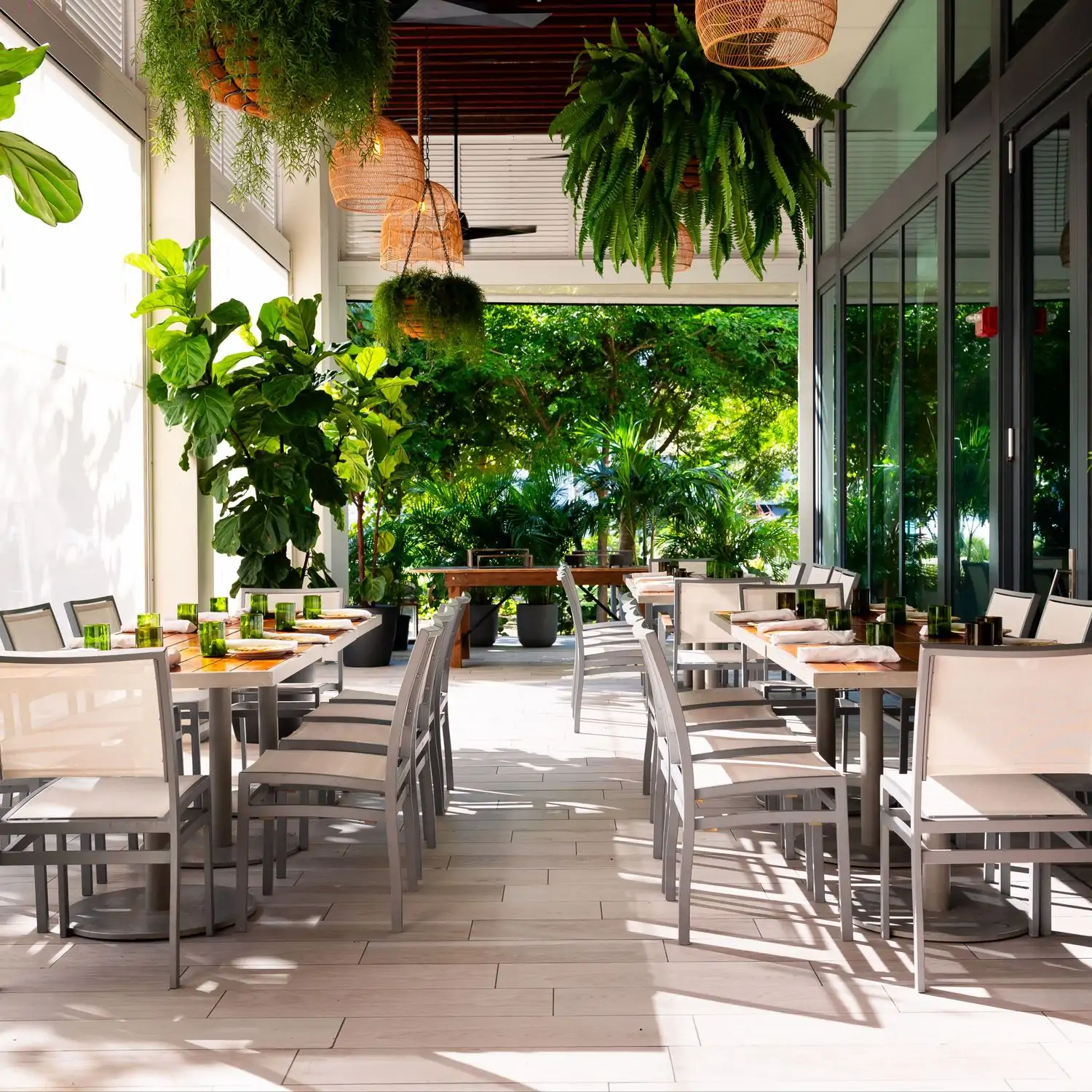 Enjoy private dining in Miami on the outdoor patio at Amara at Paraiso, available on OpenTable.
