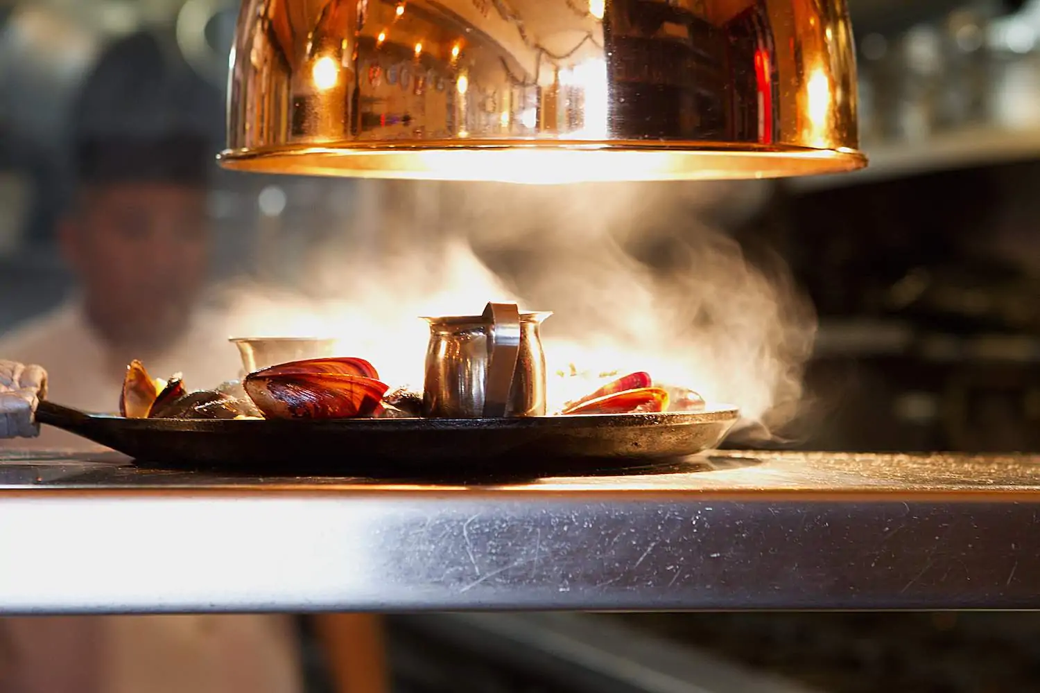hot plate in a kitchen